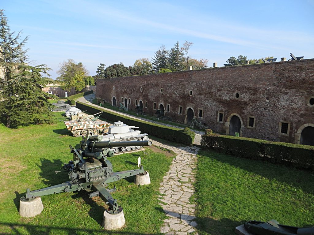 An outside exhibition of the Military Museum in Belgrade