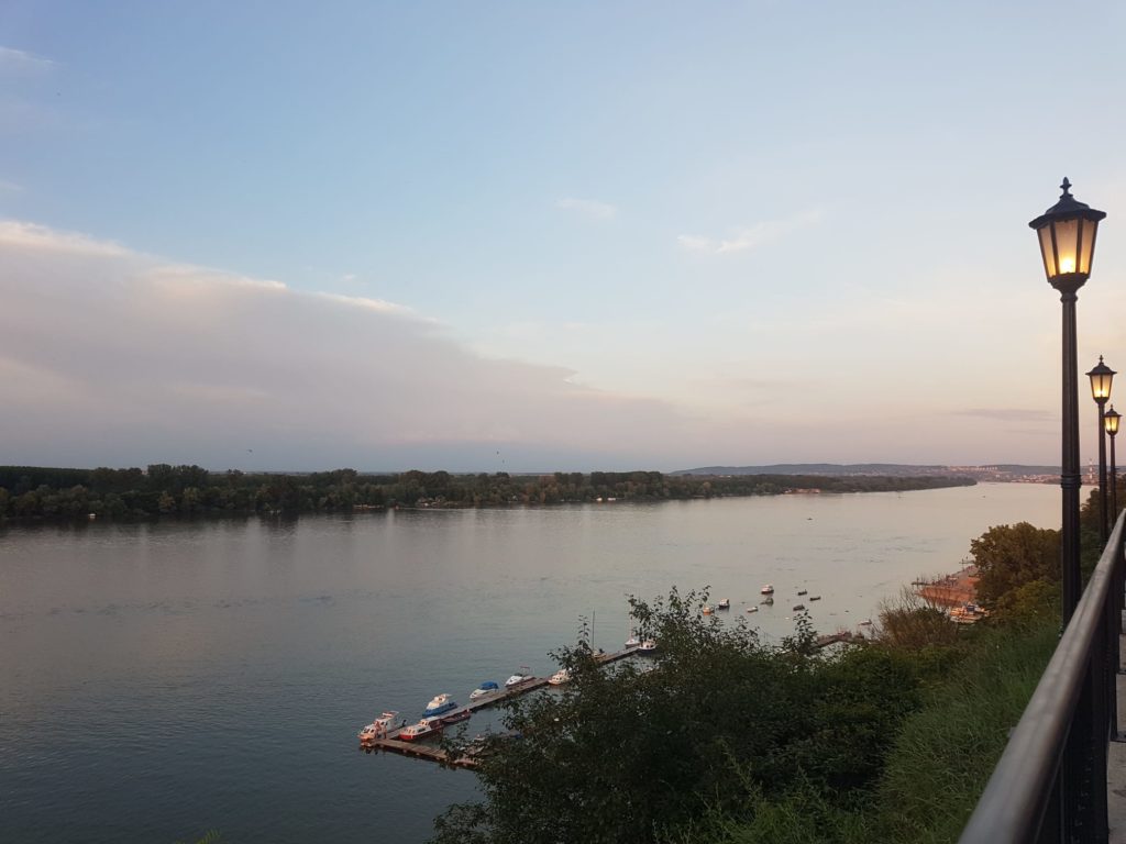 The view from the terrace of the Balkan Express restaurant